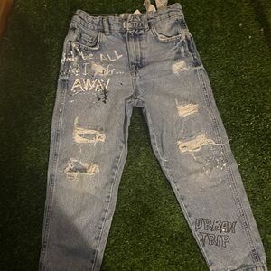 Zara Light Blue Washed Denim Jeans